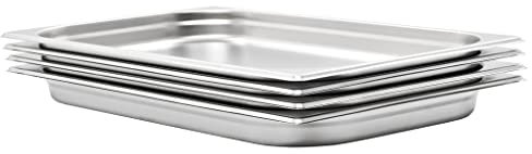 Lauuoeriau Furniture Item Home Gastronormbehälter 4 Stück GN 1/1 40 mm Edelstahl-Möbel