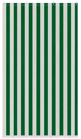 PARAMAISON Tenda Sole a Cascata Varadero, Parasole Ombreggiante con Anelli Idrorepellente | 140x250cm Verde Bianco