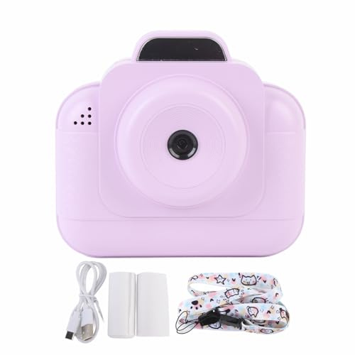 Camera Cheotime Instantánea Instant, 48MP 1080p 6X Zoom 2.4 Pulgadas Cámara Digital compacta con Papel Impreso para niñas Regalos de cumpleaños de Navidad (Púrpura)