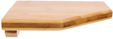 Lurrose Dreieckiges Bambus Eckregal Wandmontage Ohne Bohren Küchen Und Badregal Rustikales Eckwandorganizer Ablageregal 20cm