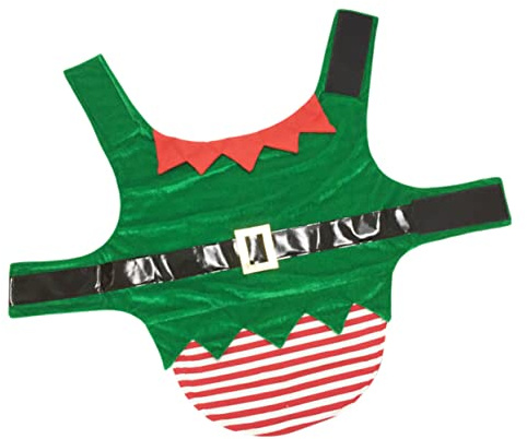 Veemoon Weihnachtsmann Kostüm Für Welpen Und Katzen Warmes Hautfreundliches Material Größe XL Festliche Hundekleidung Für Feiertage Und Familienfeiern