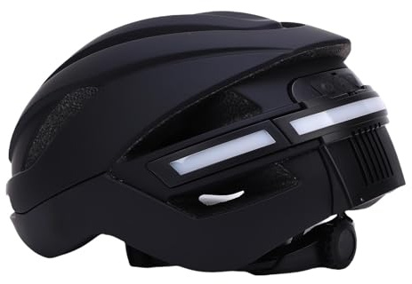 Tosuny Casque de vélo avec caméra, enregistreur vidéo 1080P HD, Musique Bluetooth et Lampe arrière Intelligente intégrée, Grand Angle 170°, Casque de vélo Intelligent WiFi (Black)