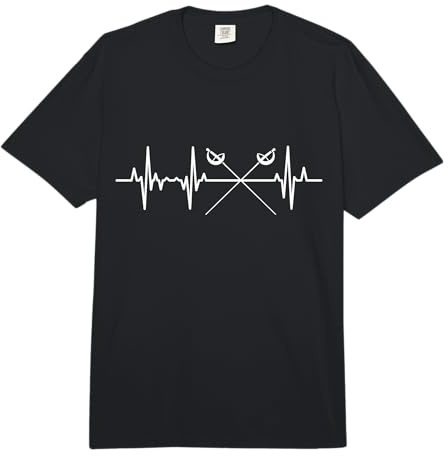 Latidos de esgrima para esgrimistas Esgrima Comfort Colors Adult Heavyweight T-Shirt