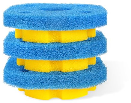 AQUANEAT Filtre éponge de Rechange Compatible avec VIVOHOME/VIVOGROW 2380 GPH/2630 GPH ou SUNSUN CPF-250/180 en Mousse pour Filtre de Bassin Koi Fish