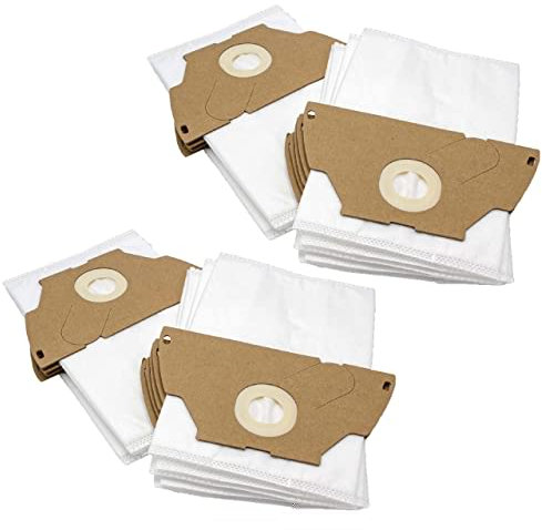 vhbw 20x sacchetto sostituisce Unifit uni-170 per aspirapolvere - in microfibra, 28cm x 21,5cm, bianco