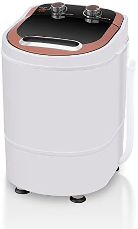 TUKAILAi 2-in-1 Mini Washing Machine, 3KG Washer Capacity Single Tub Washer and Spin Dryer with Timer, Small Portable Washing Machine for Travel Camping Dormitory and Apartments