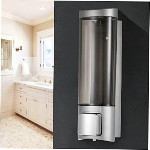 Ailgely Seifenspender zur Wandbefestigung 200ml, Manual Seifenspender mit doppelseitigem Schaumstoff-Klebeband, Shampoospender Flüssigseifenspender, für Bad Toilette Hotel