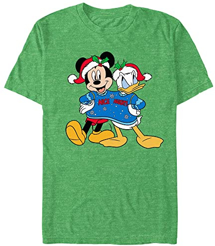 Disney Musse och Donald jultröja herr, t-shirt, Kelly, XL, Kelly, XL