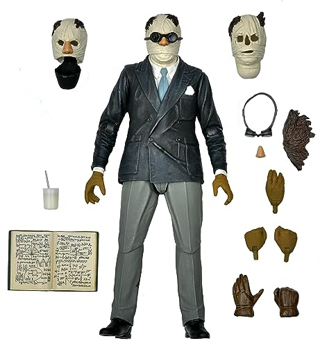 NECA - Universal Monsters - 7” Scale Action Figure - Ultimate Invisible Man Figure (Color)