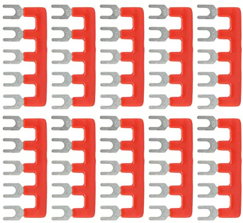 Barrier Fork Type Stripe, TB Series Terminal Strip Block 400V 25A PVC Sheath Wide Compatible for Construction Sites (TB-2505)