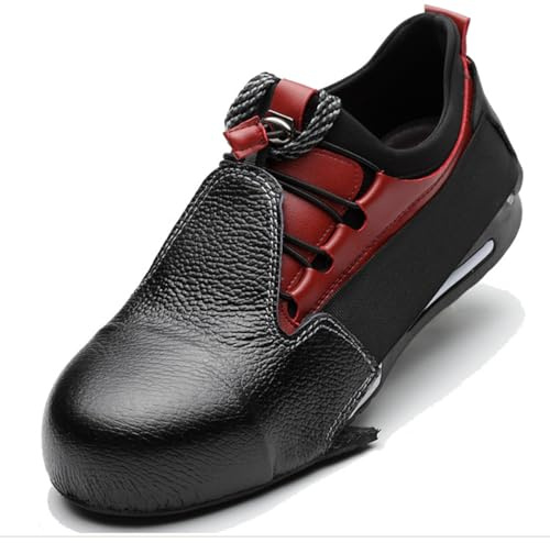 CENPEK Scarpe in Pelle Elastica, Cappuccio in Acciaio, Cappuccio Universale, Copriscarpe di Sicurezza, Copriscarpe in PU, Copriscarpe Anti-sfondamento, Settore del Posto di Lavoro