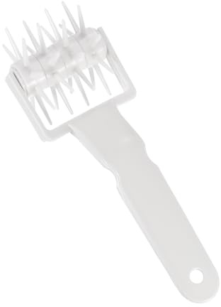 sourcing map Pizza Dough Docker Roller Plastic Pastry Bubble Docker Roller with Spikes Pizza Oven Accessories for Home and Commercial Pizza Cookie Pie Pastry Bread (20cm/ 7.9)