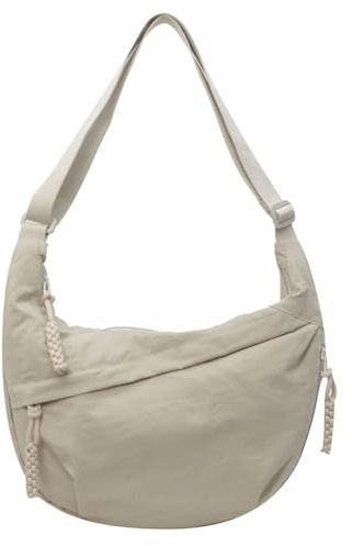 YiYunTE Bolso Bandolera Mujer Hombre Bolso Cruzado Nylon Bolso Riñonera Universidad Bolso Hombro Impermeable Bolso Crossbody Bolso Hobo Bolso Bandolera Media Luna Bolsitos Moviles Bolso Negro