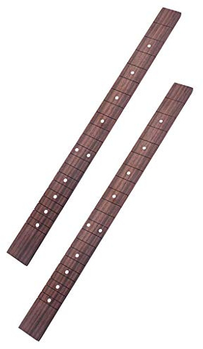 2 x Gitarren-Griffbrett, 21 Bünde, 3 Saiten, Zigarren-Box, Griffbrett-Teile, Musikinstrument-Zubehör