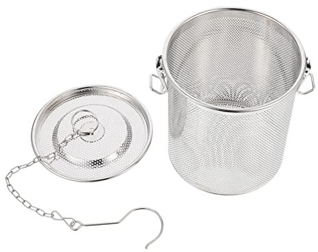 BESTYASH 1pieza Cesta De Inoxidable De Práctica Para Filtrar y Condimentos De Freír Para Diseño De