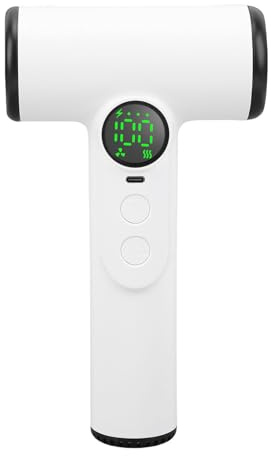Bewinner Torrlös Hårtork med 15600mAh Laddningsbart Batteri och USB -laddning, Justerbar Kall/varm Vind, Snabb Torkning, Bärbar Blåstork för Resor, Camping, Student Sovsal