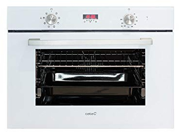 CATA | Horno Multifunción 8 Funciones | Horno Modelo MD 5008 WH | Capacidad Interior de 40 litros | Rango de temperatura 50º-250º | Sistema de limpieza AquaSmart | Clase de eficiencia energética: A