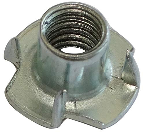 Aerzetix C42466 - Dadi a griffe, per fissaggio con fissaggio a molla per mobili, regolabile, 100 pezzi