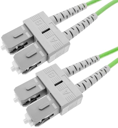 Techly Professional 107951 Cavo Fibra Ottica Multimodale OM5 SC/SC 50/125 5 m Verde Fluo