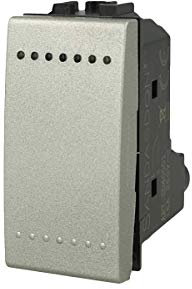 SANDASDON SD40001T Interruttore 1P 16A Unipolare Grigio Compatibile con Bticino Living