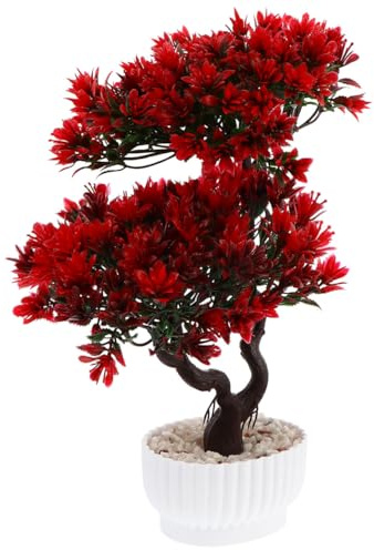 Cabilock Künstlicher Bonsai Gastgruß Kiefer Simulation Topfpflanze 10.63X10.63X12.20In Pflegeleicht Dekorativ Für Wohnzimmer Büro Geschäft Und Hauseingang