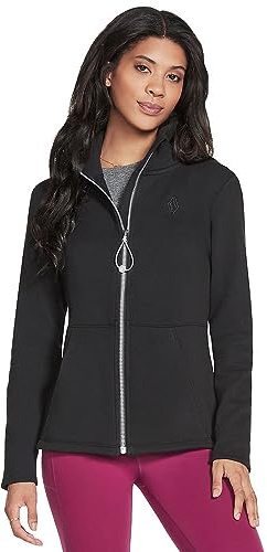 Skechers Women's Apparel Go Snuggle Jacket, Medium, Black