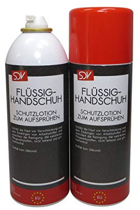 SDV Chemie Flüssighandschuh 12x 400ml Spray unsichtbarer abwaschbarer Creme Handschuh Hautschutz Schaum