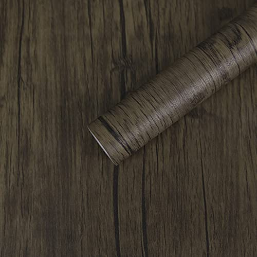 Fantasnight Klebefolie Möbel Holzoptik Vintage Möbelfolie Selbstklebend 60×500cm Eiche Braun Wasserdicht Aufkleber Dekoration Folie für Möbel Wände Schränke Küche Tische Weihnachtsdeko