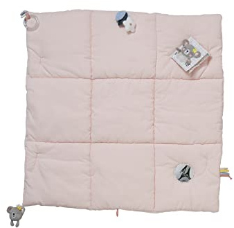 Vertbaudet Activity-Decke mit Spielbögen,Kleiner Löwe, Tansania rosa/Koala ONE Size