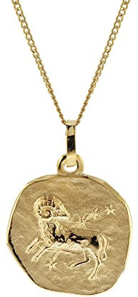 trendor Halskette mit Sternzeichen Widder Gold 333/8K Ø 16 mm 41920-04-40 40 cm