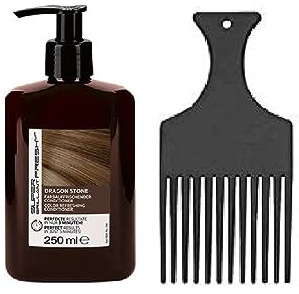HAIR HAUS SUPER BRILLIANT FRESH 250ml Farbauffrischender Conditioner + Strähnenkamm-Fingerstyler (Dragon Stone)