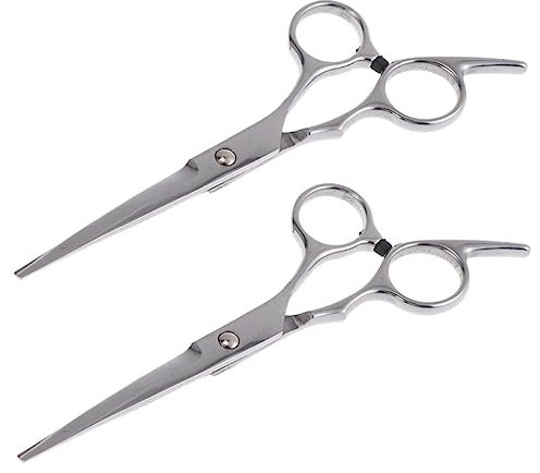 minkissy 2stücke Professionelle Haarschneideschere Friseurschere Haarstyling-werkzeuge Glatte Haarschneiden Rostfrei Leicht Tragbar Für Salon Und Heimgebrauch