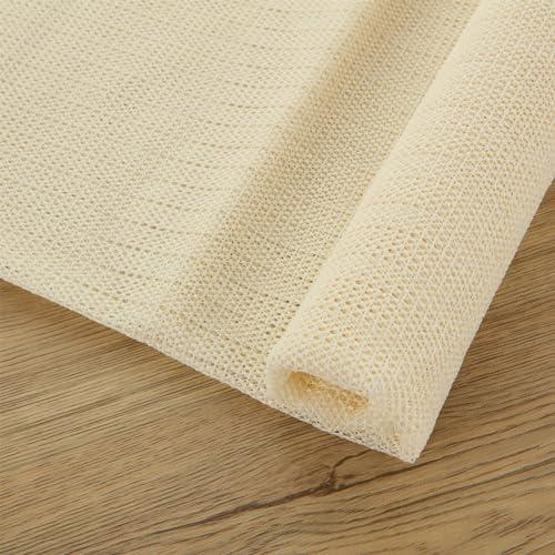 AHAQU 200x300cm Anti Slip Rug Underlay, Large Non Slip Mat Cuttable, Multipurpose Non Slip Gripper for Drawers, Table, Carpet, Shelves- Beige