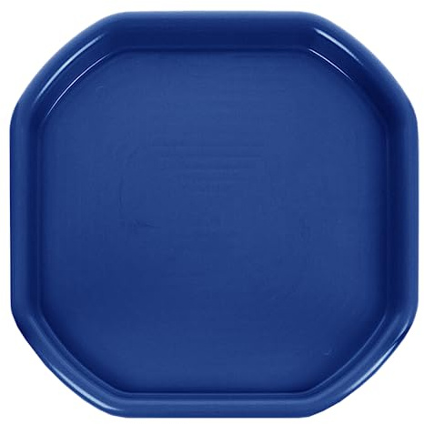 Blue Colour Childrens Kids Small Mixing Tray 70cm x 70cm Plastic Tuff Spot Messy Play Tray Builder Equipment Sand Pool Pit Water Game Garden Beach For Home Cement Mortar Mixing Board Made in Uk (1)