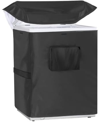 Kühlschrank-Staubschutzabdeckung | Gefrierschrankabdeckung | Kühlschrankabdeckung Wasserdichte Abdeckung | Von Aufrechten Gefrierschränken Geeignet Für Kühlräume (Schwarz,71x56x86cm)