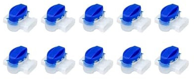 Generico 10-20 pezzi Morsetti for cavi impermeabili Connettori for cavi for tosaerba automatici da giardino 3 Blocchi terminali a poro Connettori for tosaerba robotizzati(10PCS)
