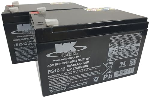 BatteryTrader® MK ES12-12 mobility scooter battery (pack of two) (12, Amps)