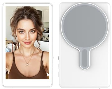 Vlog Selfie Monitor Screen,Wireless Back Camera Monitor for iPhone & Android, Magnetic Selfie Screen with Bluetooth Remote for Selfie/Vlog/Live Streaming/TikTok