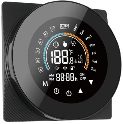 Termostato Inteligente, Termostato de Calentamiento de Agua, de de Sala de Controlador de Temperatura Digital para Calefacción por Suelo Radiante, Control de Voz Compatible, Económico y Eficiente