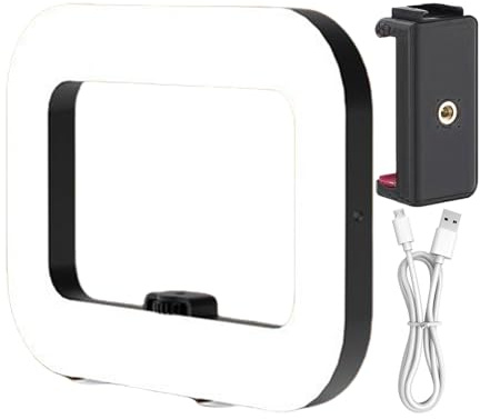 TyCylKu Selfie Ring Light, 33x26x5.5cm Handhelds Beauty Ring Lights, Handheld Photography Fill Light, Video Recording Fill Lamp Stabilizer, Lightweight High Brightness Relfir Lamp For Low-light Space