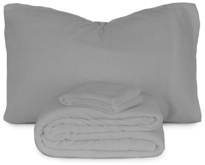 Morbidissimi Set Lenzuola Completo Letto in Pile Coral Tinta Unita, Termico, Morbido, Caldo per Letto Matrimoniale Fumo
