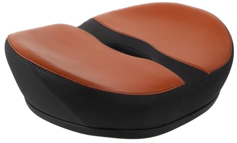 BESPORTBLE Selle de Vélo sans Bec Surdimensionnée pour Vélo Électrique Coussin de Selle Large en Mousse PU Siège Rembourré Antidérapant pour Hommes VTT Accessoires Cyclisme