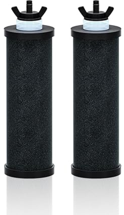 Luocute Paquet de 2 Filtres à Eau, Cartouches de Remplacement D'éléments Noirs de Filtre à Eau de qualité Supérieure pour le Système et la Série Waterdrops King Tanking, éléments de