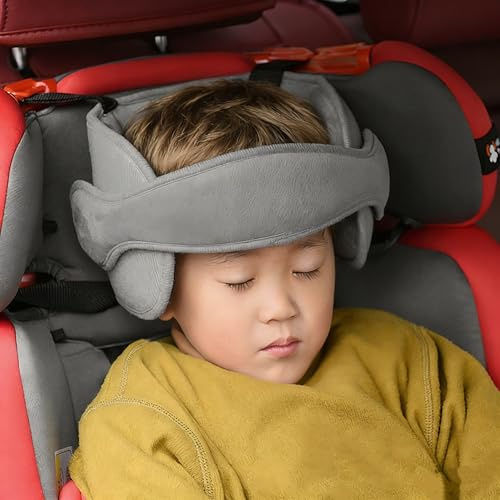 IBLUELOVER Kopfhalterung Kindersitz Baby Kinder Auto Kopfstütze Verstellbare Autositze Schlafen Kopfstütze Weiches Bequemes Sicherheitskissen Autositz Nackenstütze für Kinderwagen, Babyschale