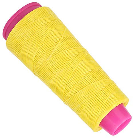 Tbest Bogensehnen-Fadenschnur, Bogensehnen-Serviermaterial, 110 M, 0,9 Mm Polyethylenfaser, 100,3 Lb Festigkeit, 1% Dehnung mit Geringer Duktilität, Verschleißfestigkeit für Rec (Yellow)