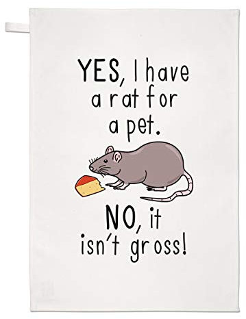 Gift Base Ja I Haben eine Ratte für A Pet No es Isn't Grob Geschirrtuch Spüllappen