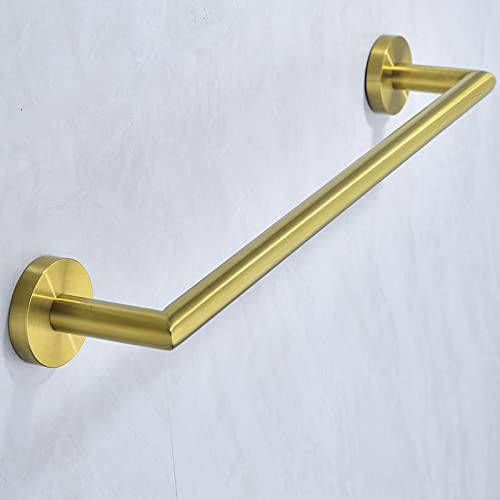 SWHYGER 18 Inches Towel Bar for Bathroom Kitchen Hand Towel Holder Dish Cloths Hanger SUS304 Stainless Steel RUSTPROOF Wall Mount Brushed Gold, 96018-2-18BG.