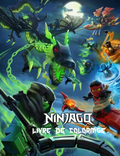 Ńinjago livre de coloriage: Un excellent cadeau pour les garçons et les filles avec 30 pages de coloriage de qualité supérieure pour les enfants et ... avec des lieux et des personnages magiques.