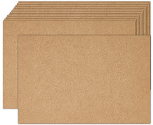 Brown Kraft Cardstock 5x7 Blank Cards, Goefun 100 Pack 80lb Cover Card Stock for Invitations, Business, Greetings, DIY