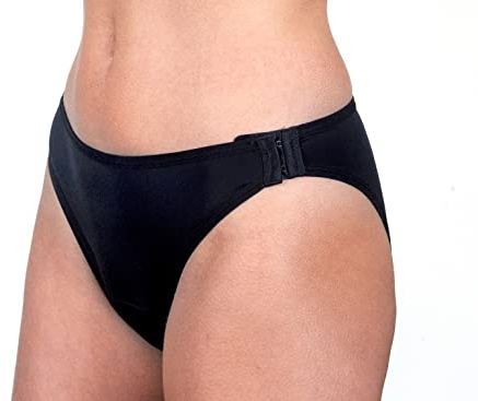 Culotte Menstruelle Détachable Réutilisable, Taille XS - Lavable et Anti Fuite - Confort Hygiénique Femme, Protection Absorbante sans Couture - Flux Moyens, sous Vêtement Femmes Noir - Feel Natural